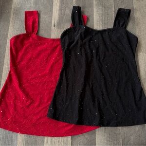 2 Whimsigoth Top Womens Petite Medium Tank Black Lace Y2K Sexy Romantic Fairy